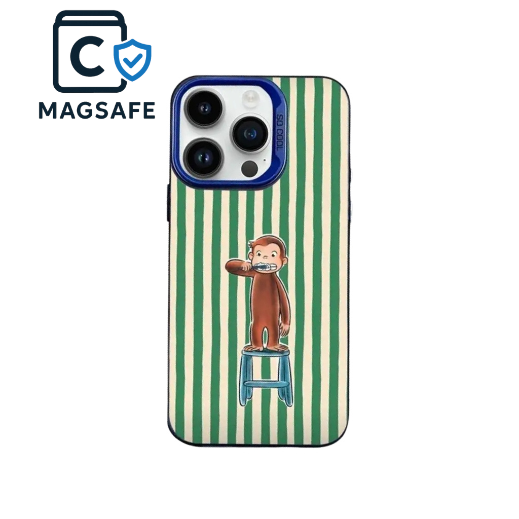 Monkey Chair Green Striped