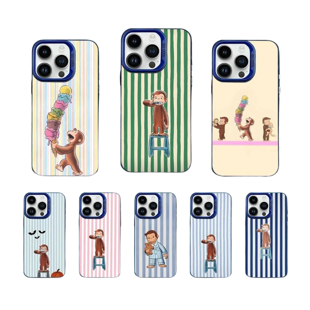 Monkey Bear Blue Striped