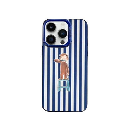 Monkey Chair Dark Blue Striped